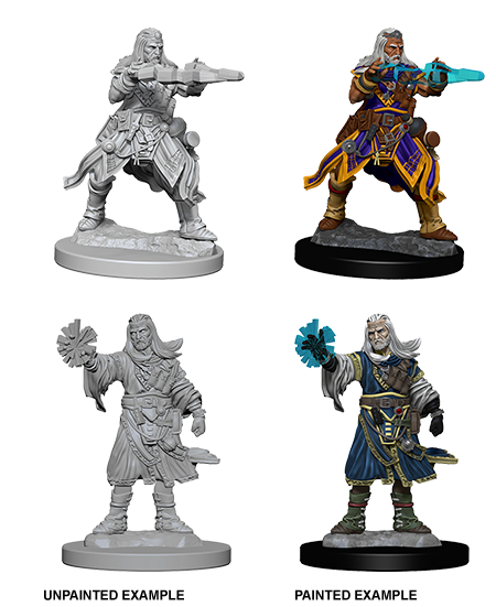 Pathfinder Deep Cuts Unpainted Miniatures: W06 Human Wizard Male - Bards & Cards
