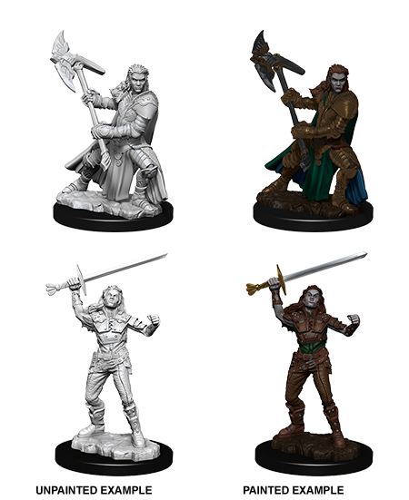 Dungeons & Dragons Nolzur's Marvelous Unpainted Miniatures: W07 Half-Orc Female Fighter - Bards & Cards