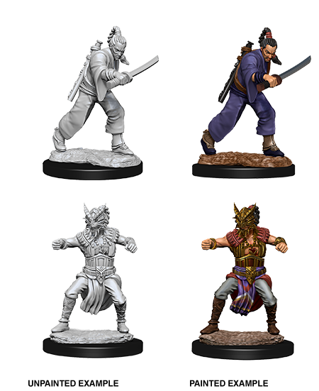 Dungeons & Dragons Nolzur's Marvelous Unpainted Miniatures: W08 Male Human Monk - Bards & Cards
