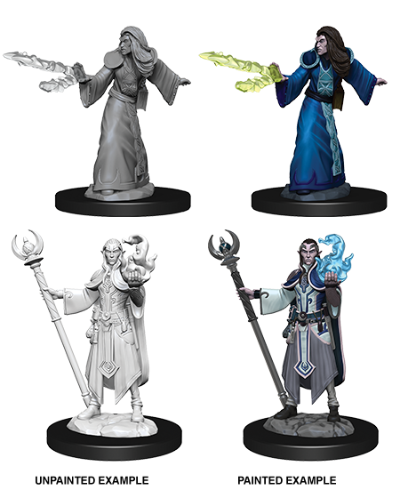 Dungeons & Dragons Nolzur's Marvelous Unpainted Miniatures: W09 Elf Wizard Male - Bards & Cards