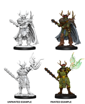 Pathfinder Deep Cuts Unpainted Miniatures: W10 Half-Orc Druid Male - Bards & Cards