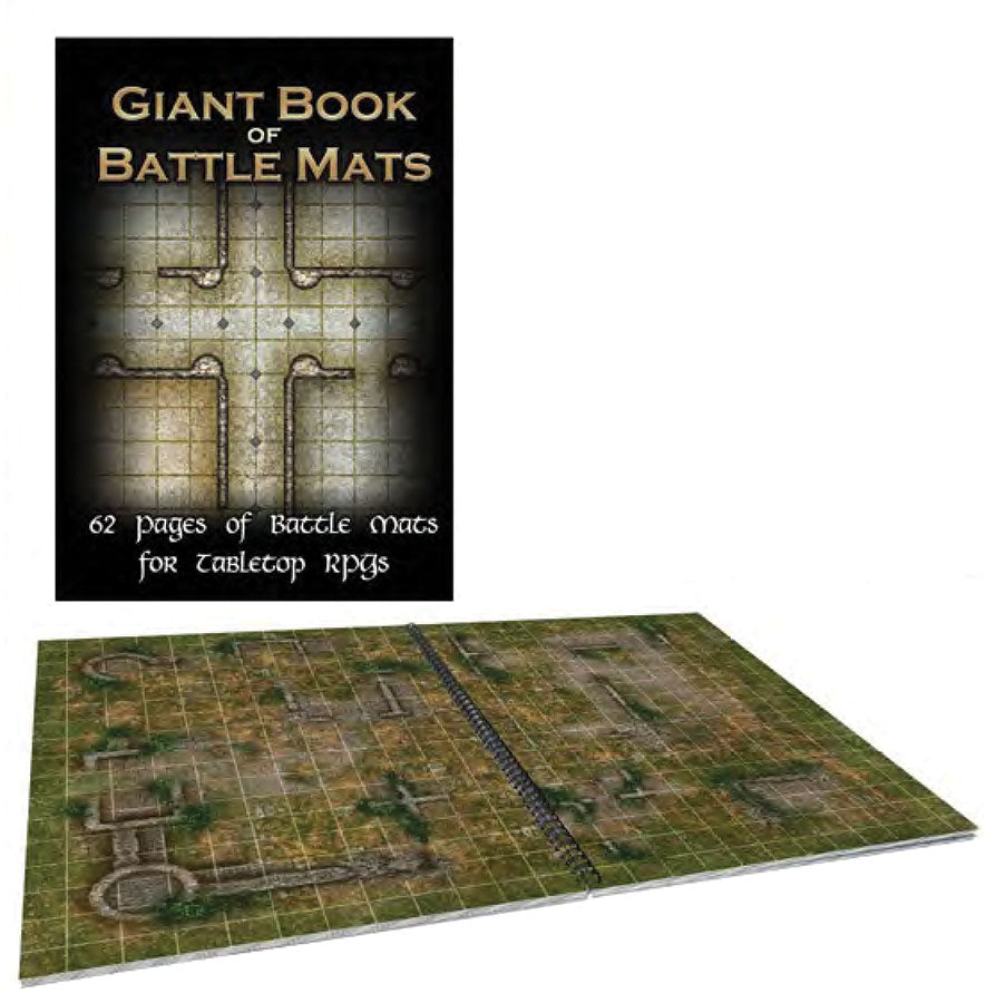 Battle Mats: Giant Book of Battle Mats - Bards & Cards