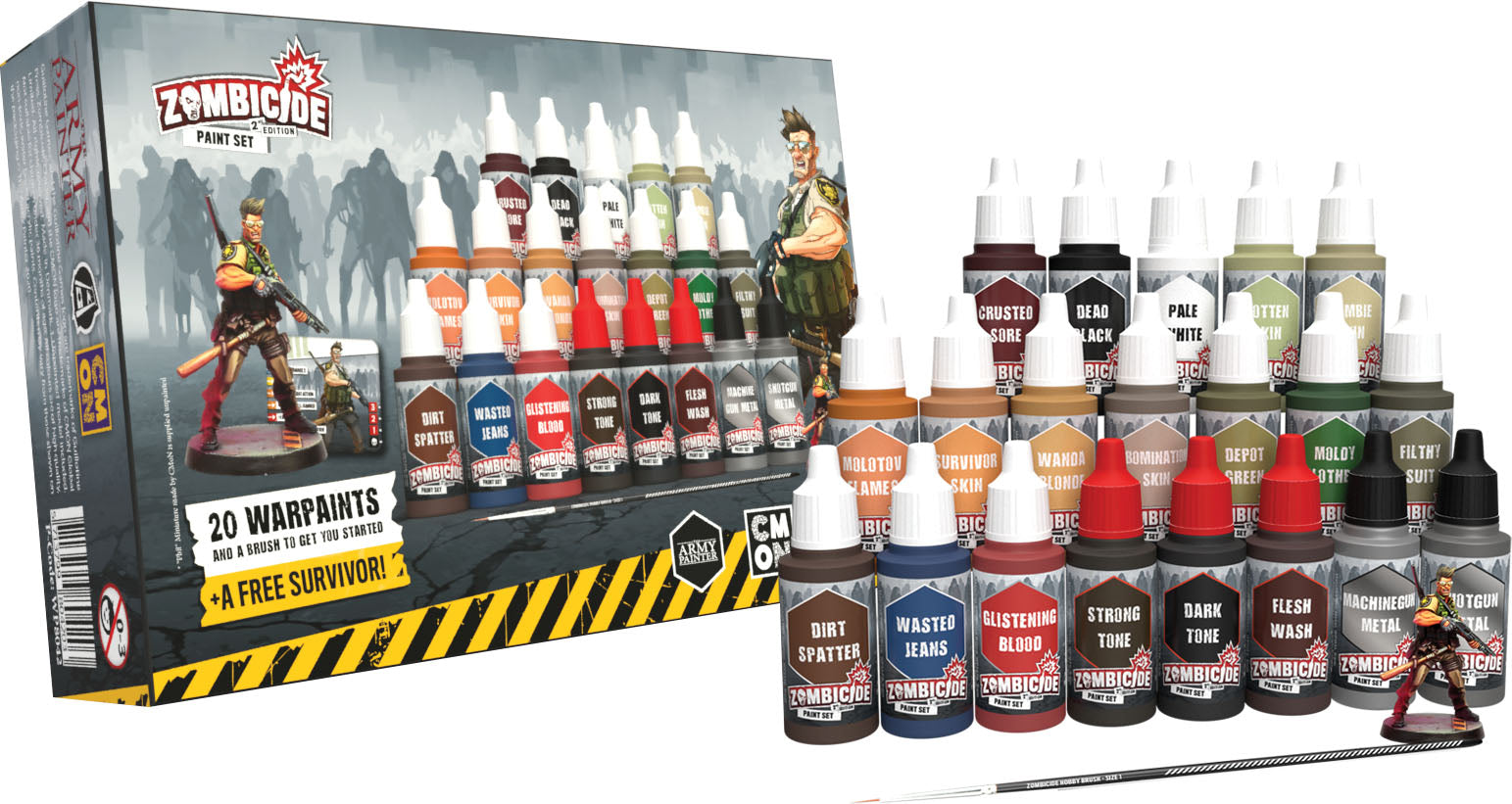 Warpaints: Zombicide 2nd Edition Paint Set - Bards & Cards