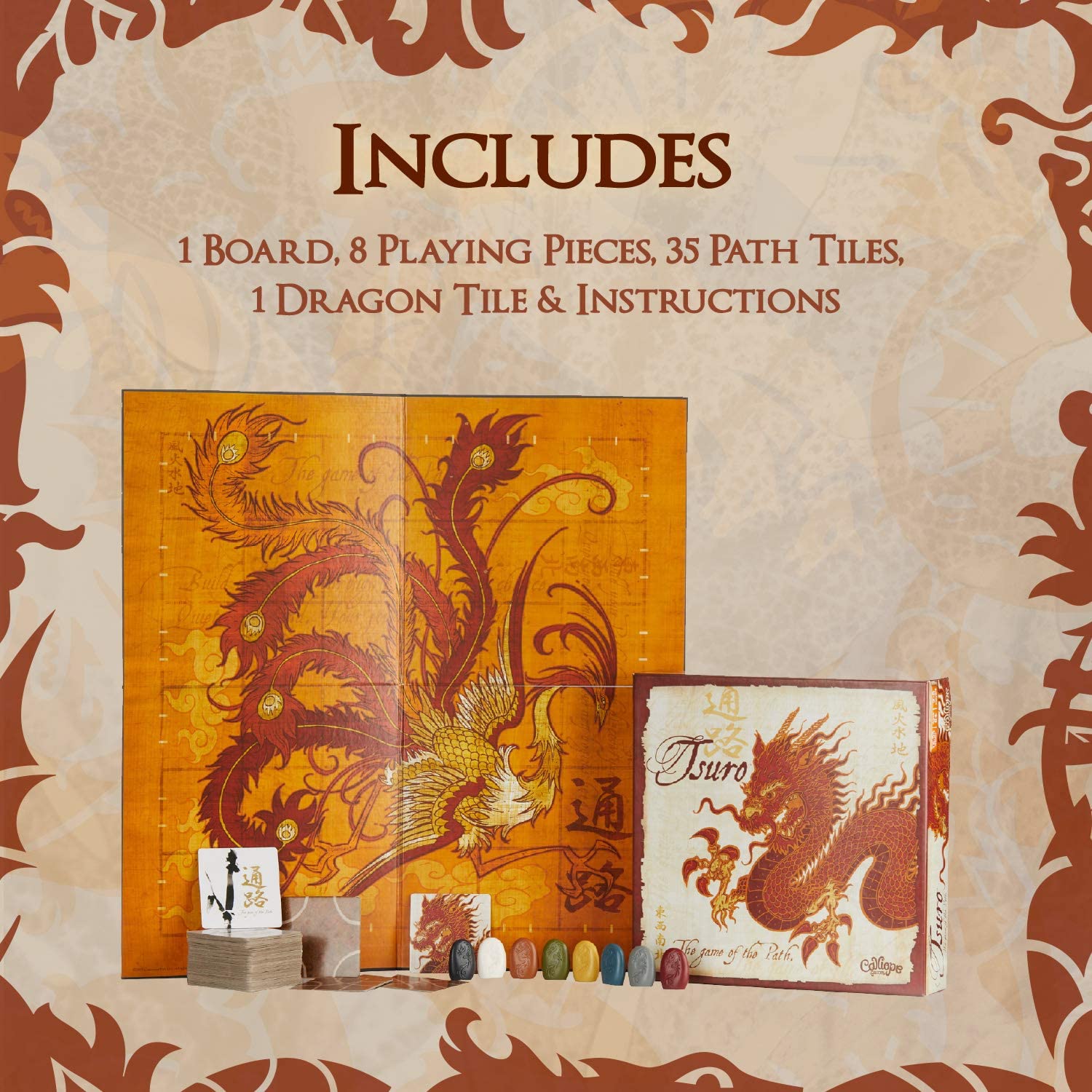 Tsuro: The Game of the Path - Master Your Journey with Friends & Family - Bards & Cards