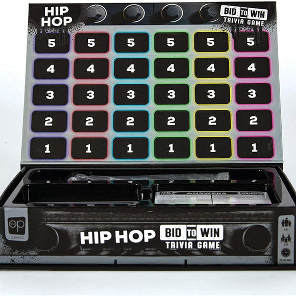 Hip Hop Bid to Win Trivia Game - Bards & Cards