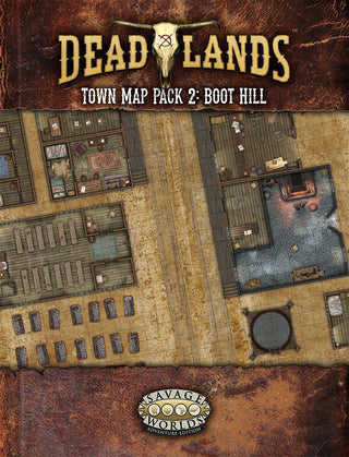 Savage Worlds RPG: Deadlands - Map Pack 2 Boot Hill - Bards & Cards