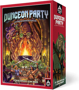 Dungeon Party - Premium Edition, Coin Bouncing Role-Playing Card Game - Bards & Cards