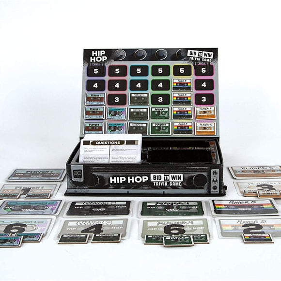Hip Hop Bid to Win Trivia Game - Bards & Cards