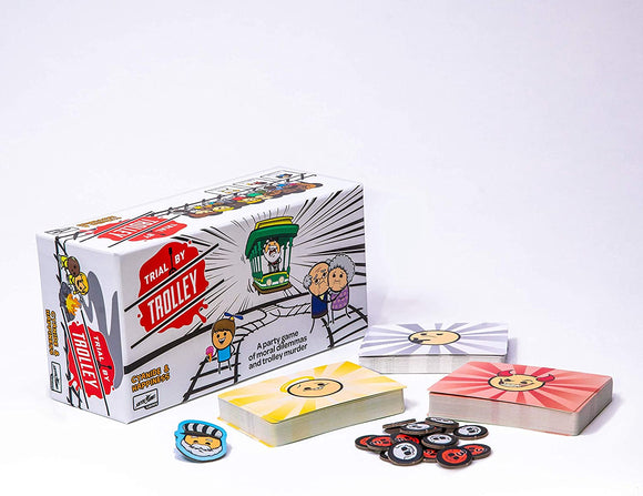 Trial by Trolley - A party game of moral dilemmas and trolley murder - Bards & Cards