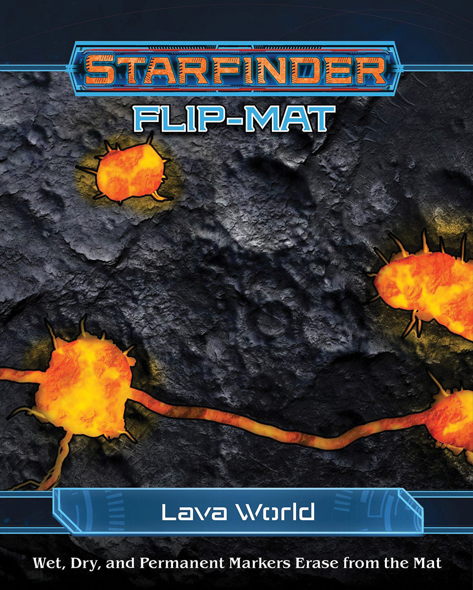 Starfinder RPG: Flip-Mat - Lava World - Bards & Cards