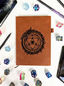 Dragon Circle - Vegan Leather Mini Dot Journal - Bards & Cards
