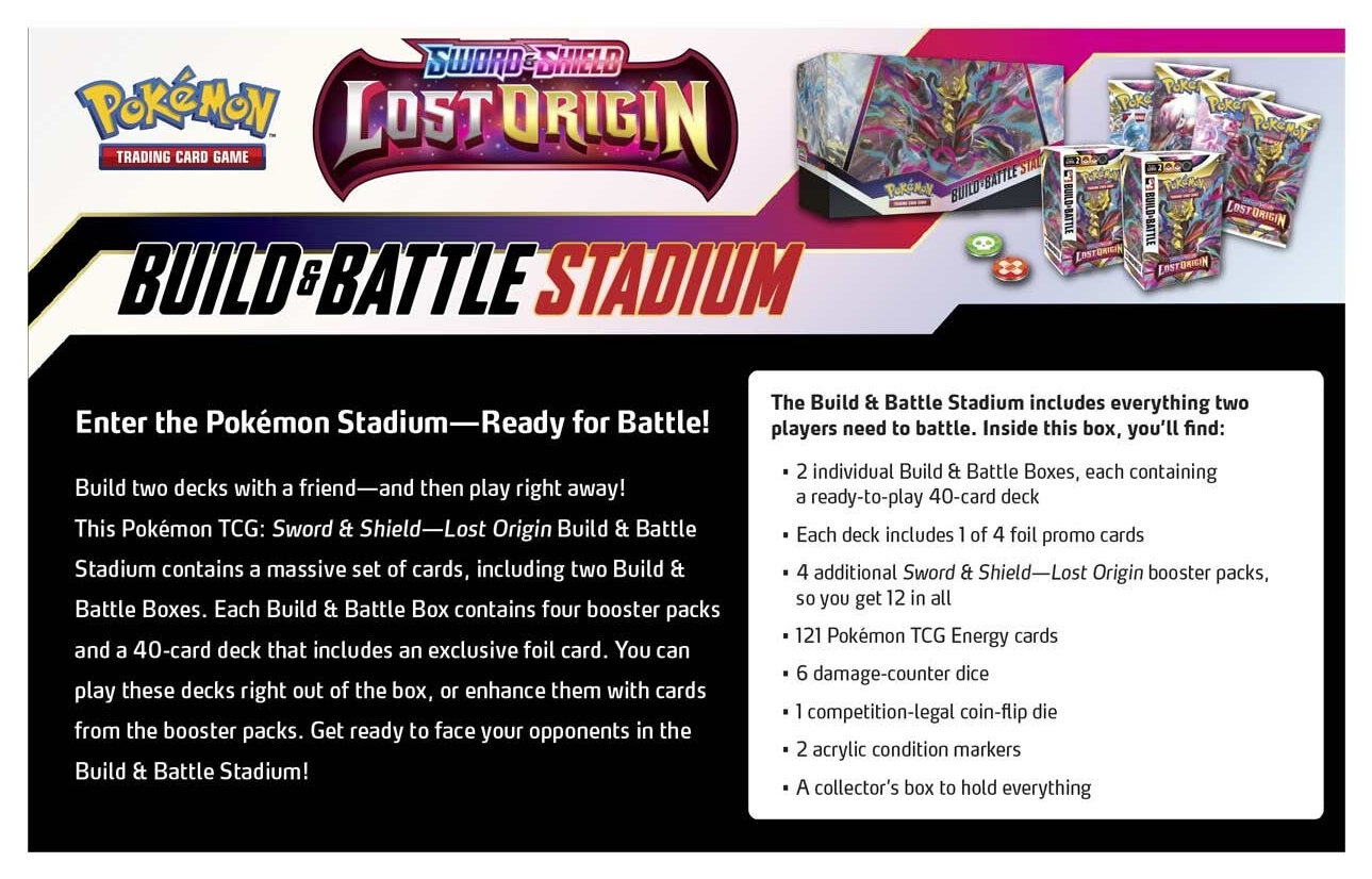Sword & Shield: Lost Origin - Build & Battle Stadium - Bards & Cards