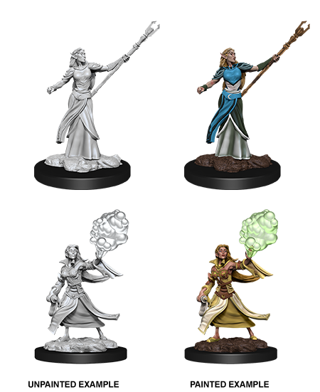 Dungeons & Dragons Nolzur's Marvelous Unpainted Miniatures: W12 Elf Sorcerer Female - Bards & Cards
