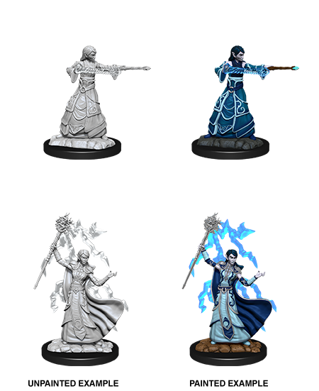 Dungeons & Dragons Nolzur's Marvelous Unpainted Miniatures: W12 Elf Wizard Female - Bards & Cards