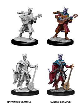 Dungeons & Dragons Nolzur's Marvelous Unpainted Miniatures: W14 Tiefling Bard Female - Bards & Cards