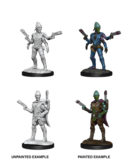 Starfinder Deep Cuts Unpainted Miniatures: W15 Kasatha Operative - Bards & Cards