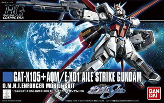 Bandai Hobby HGCE 171 Aile Strike Gundam Model Kit (1/144 Scale) - Bards & Cards