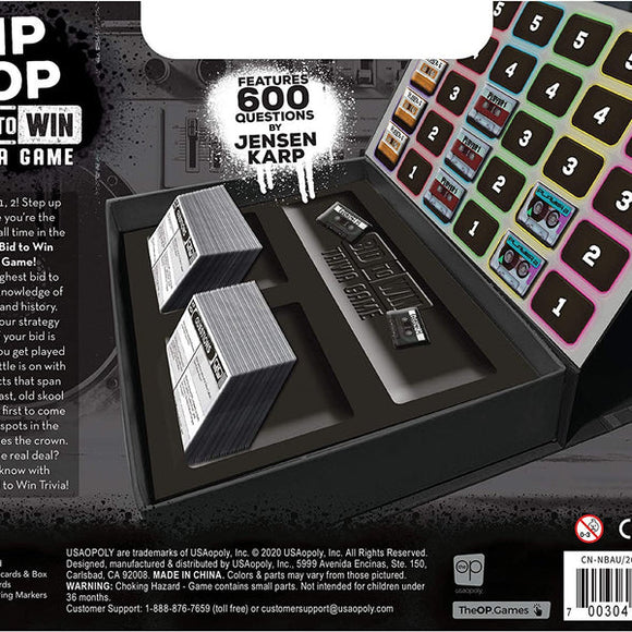 Hip Hop Bid to Win Trivia Game - Bards & Cards