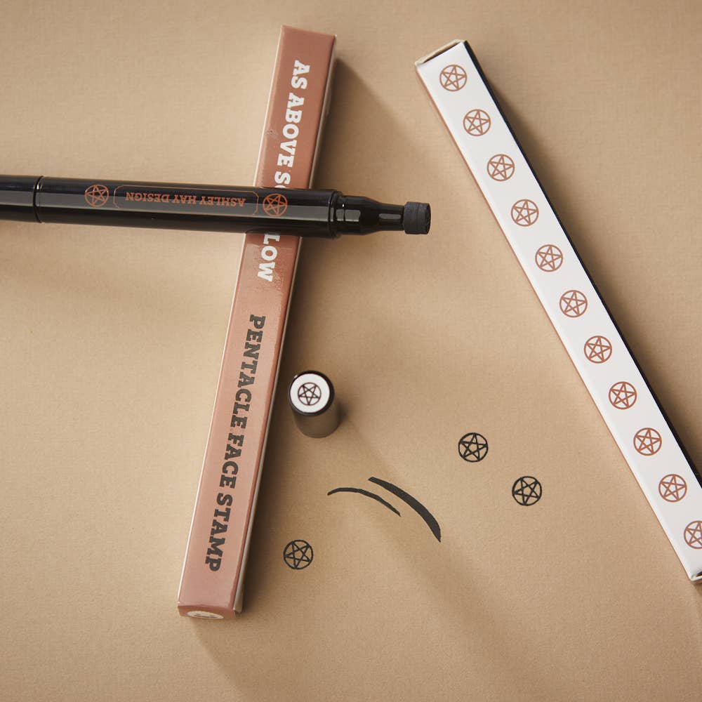Ashley Hay Design - Makeup Pentacle Stamp and Eyeliner - Bards & Cards