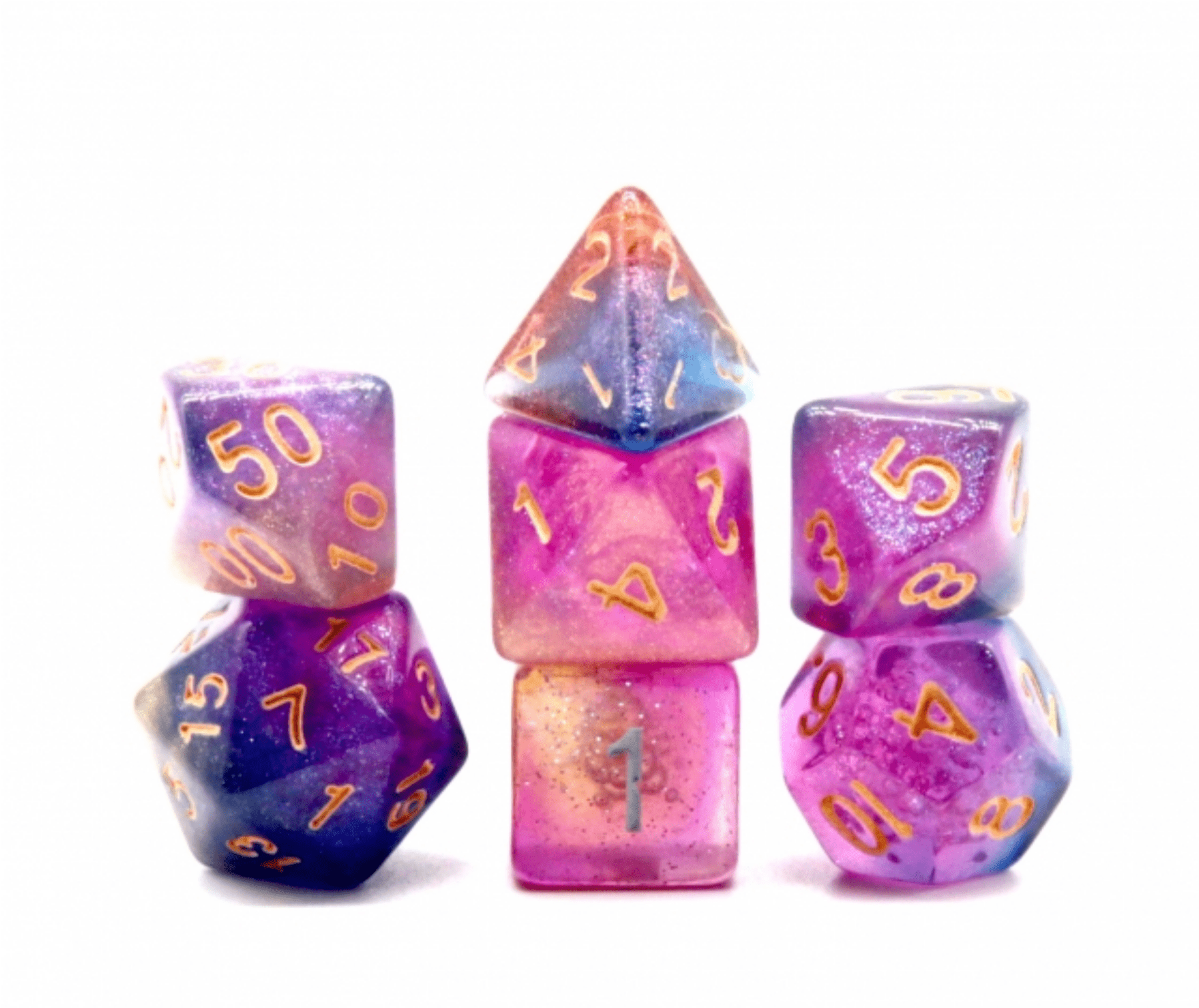 Andromeda’s Nebula RPG Dice Set - Bards & Cards