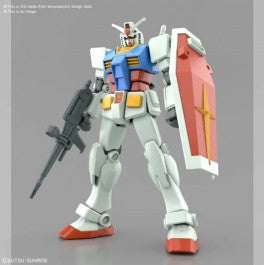 Gunpla Model: RX-78-2 Gundam (Full Weapon Set) "Mobile Suit Gundam", Bandai Spirits Hobby Entry Grade - Bards & Cards
