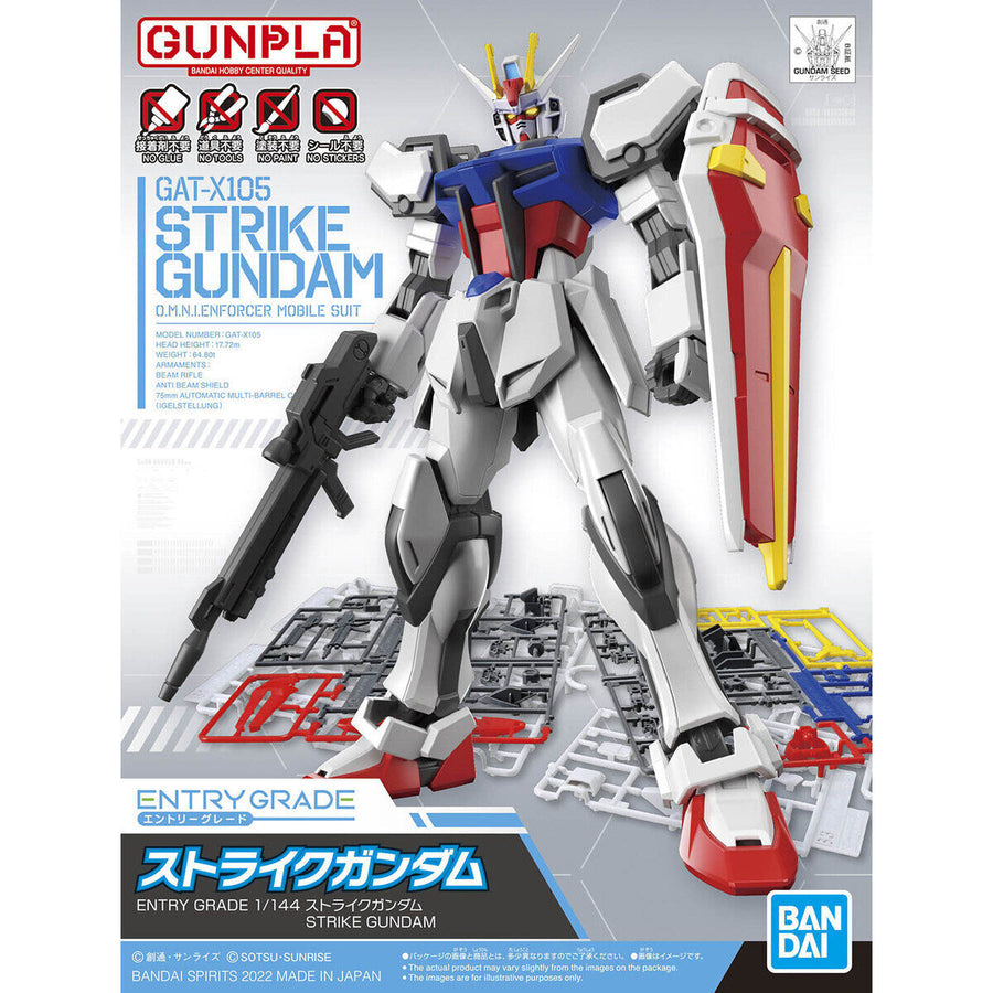 Bandai Entry Grade GAT-X105 1/144 Strike Gundam - Bards & Cards