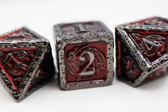 Bardic Song: Mezzo - Metal RPG Dice Set - Bards & Cards