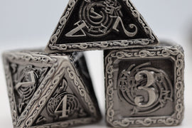 Bardic Song: Vibrato - Metal RPG Dice Set - Bards & Cards