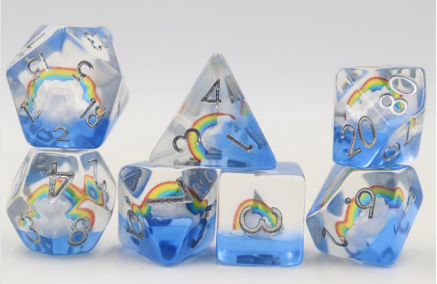 Beautiful Day RPG Dice Set - Bards & Cards