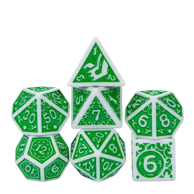 Budding Clarity RPG Dice Set - Bards & Cards