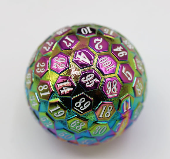 45mm Metal D100 - Burnt Opal - Bards & Cards