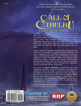Call of Cthulhu: 7th Edition Hardcover - Bards & Cards