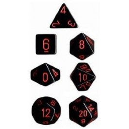 Chessex 7-Die Set (Opaque) - Bards & Cards