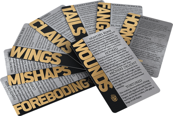 Conflict Games Monster Description Cards - Bards & Cards