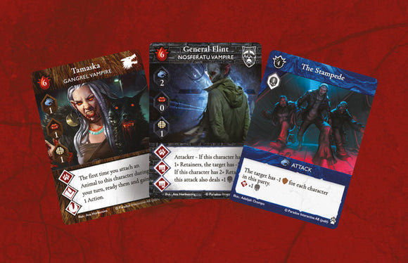 Vampire The Masquerade Rivals ECG: The Wolf & The Rat Expansion - Bards & Cards