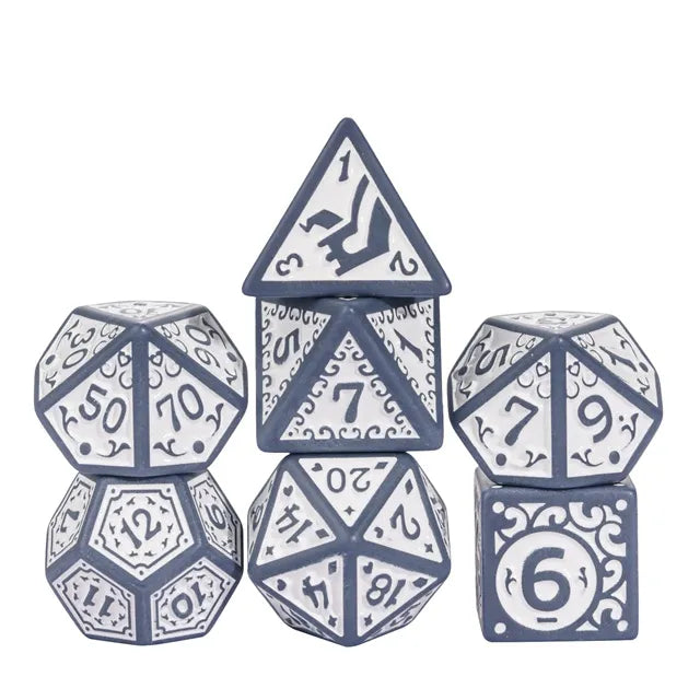 Crisp Blizzard RPG Dice Set - Bards & Cards