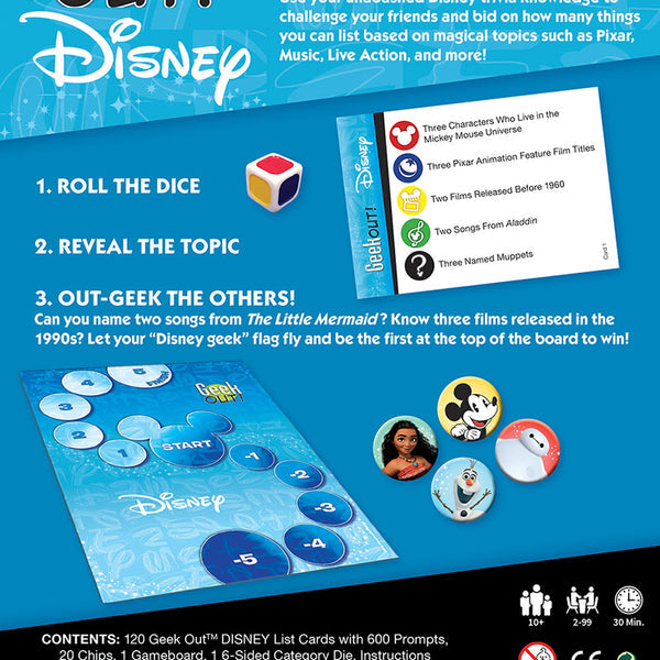 Geek Out! Disney - Find out once and for all who is the biggest Disney fan! - Bards & Cards