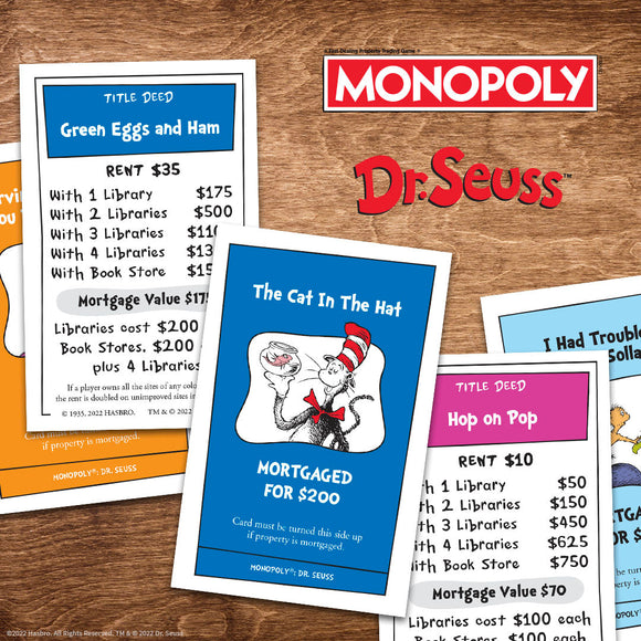 MONOPOLY®: Dr. Seuss - Bards & Cards