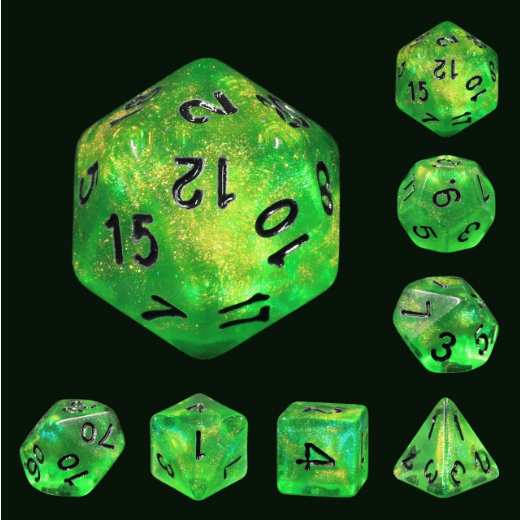 Emerald City RPG Dice Set - Bards & Cards