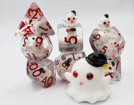 Sleepy Ghost RPG Dice Set - Bards & Cards