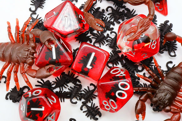 Scorpion RPG Dice Set - Bards & Cards