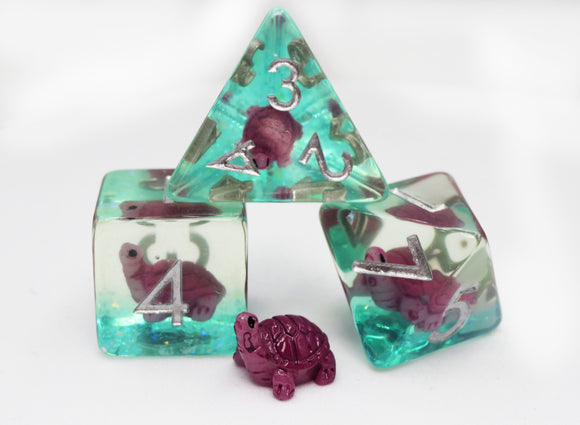 Gummy Turtle RPG Dice Set - Bards & Cards