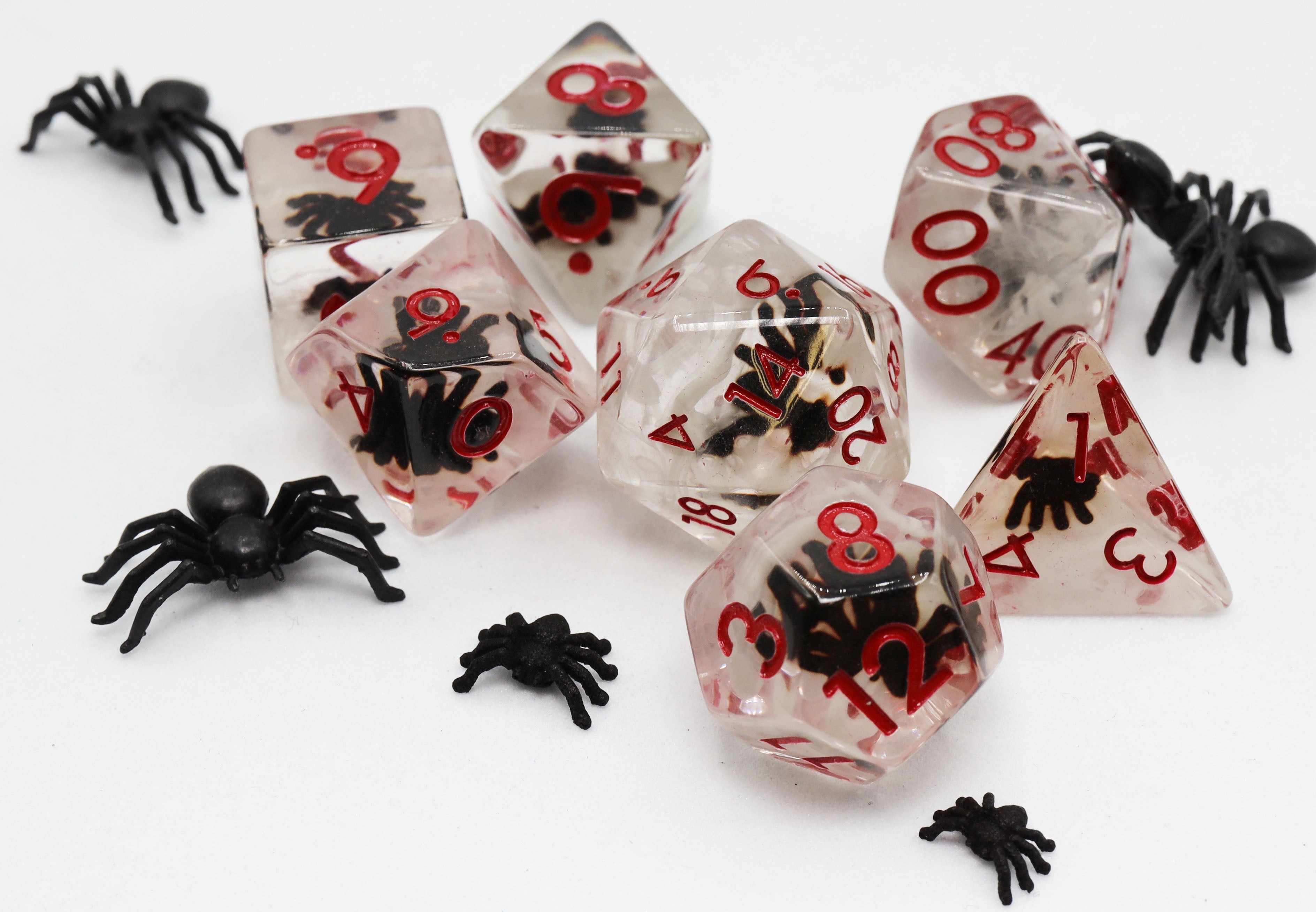 Black Widow RPG Dice Set - Bards & Cards