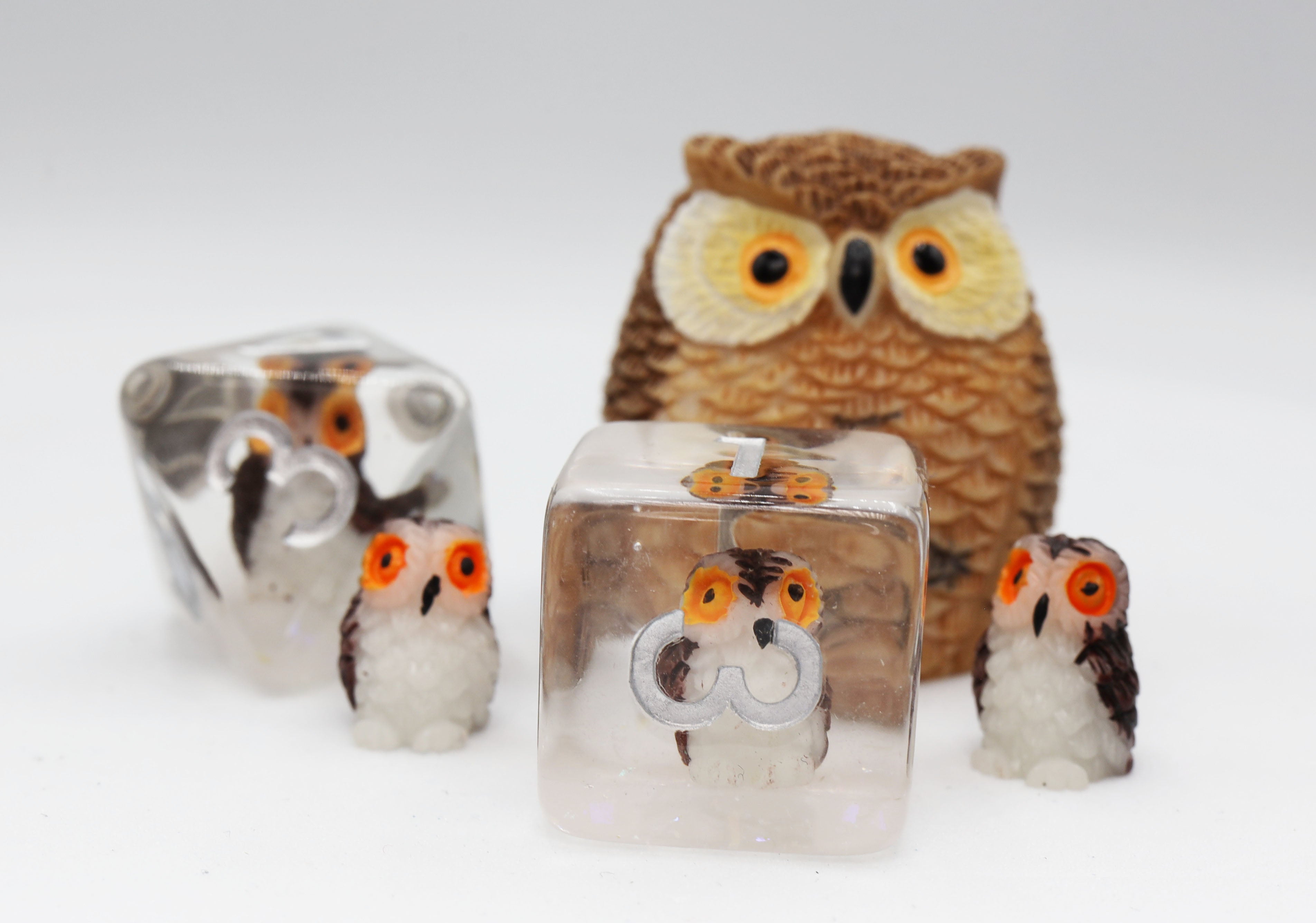 Wise Owl RPG Dice Set - Bards & Cards