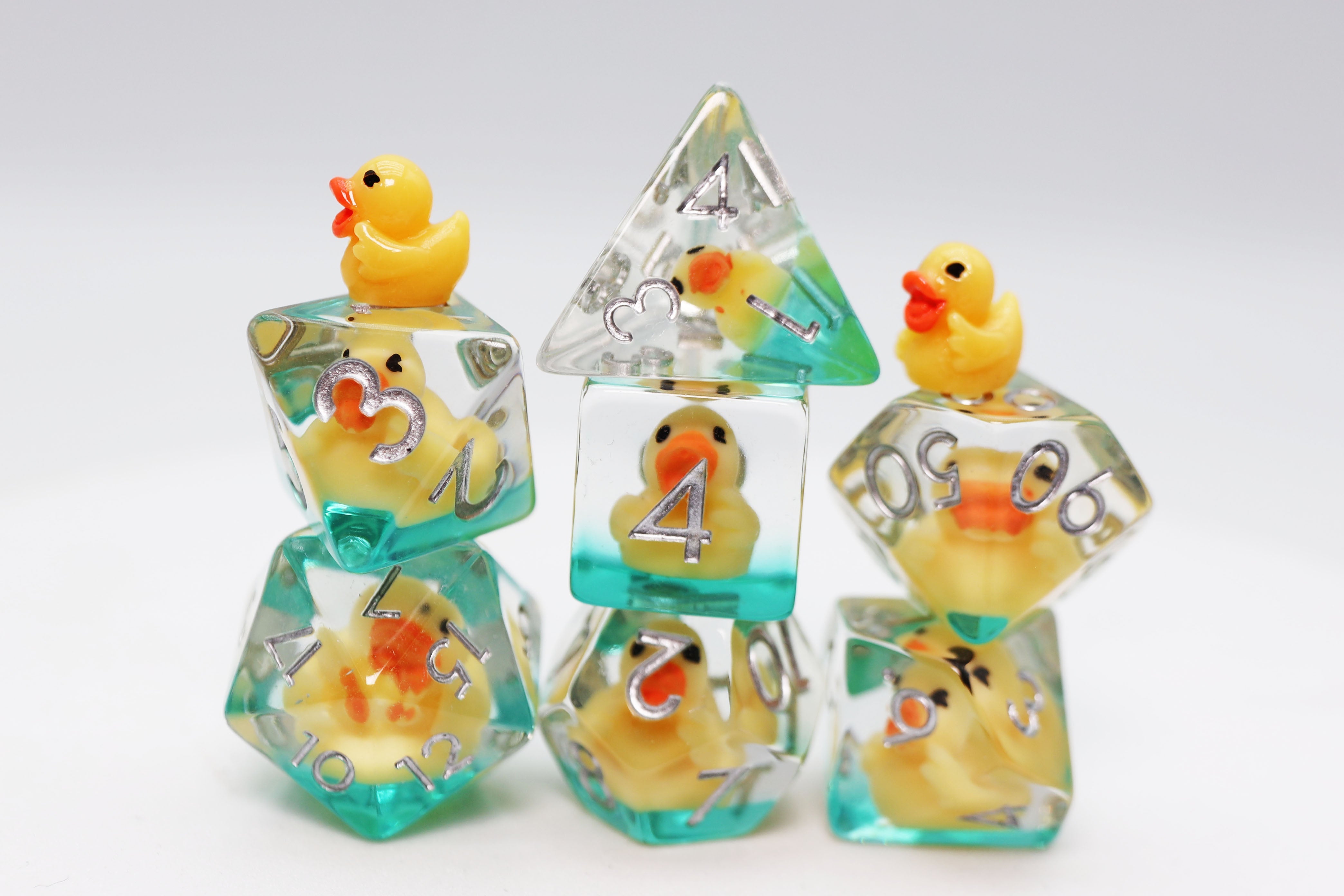Rubber Duckie RPG Dice Set - Bards & Cards