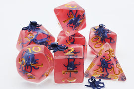 Underwater Octopus RPG Dice Set - Bards & Cards