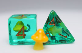 Yellow Mushroom RPG Dice Set - Bards & Cards