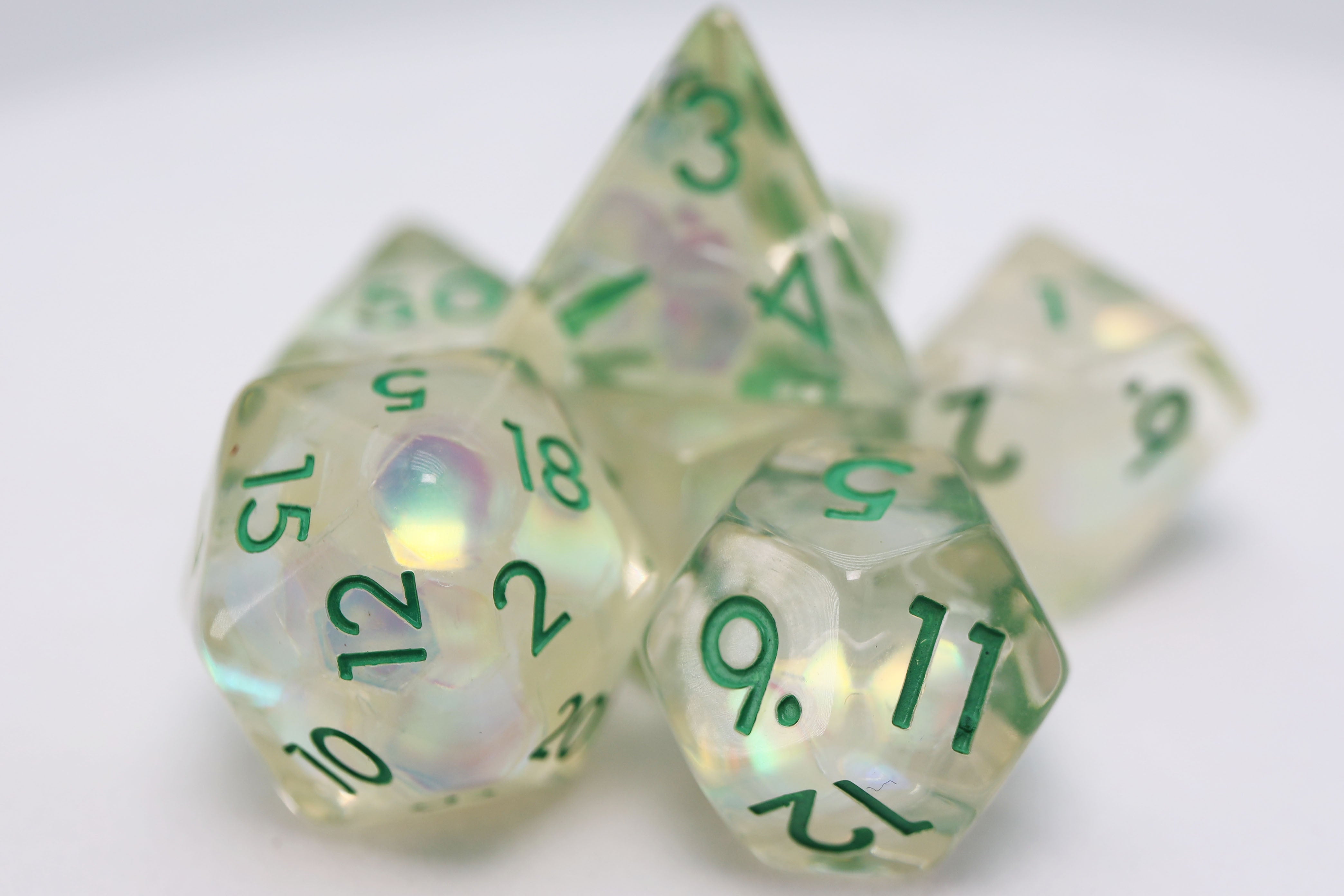 Evergreen RPG Dice Set - Bards & Cards