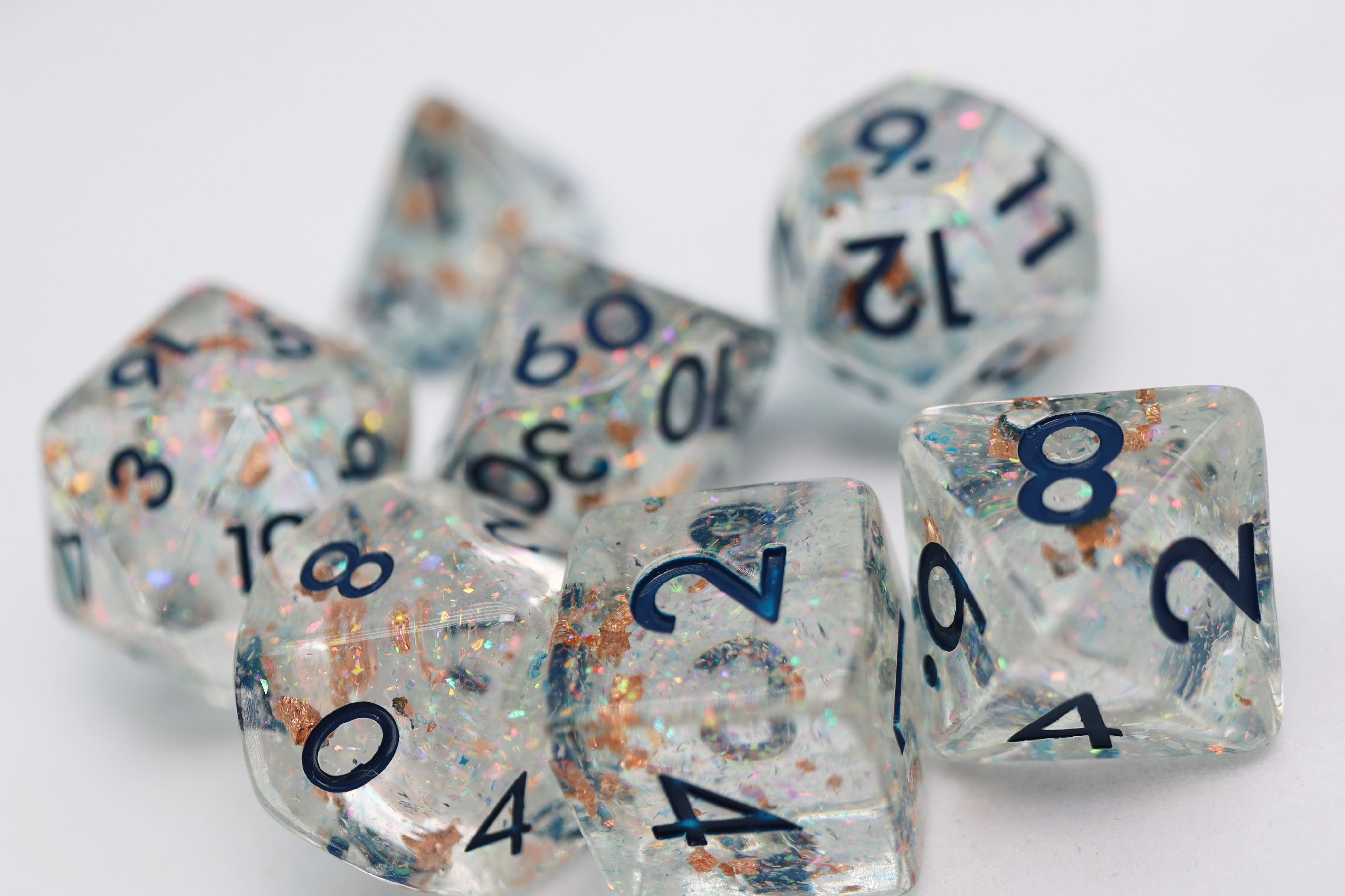 Frozen In Time RPG Dice Set - Bards & Cards
