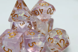Sakura Petals RPG Dice Set - Bards & Cards